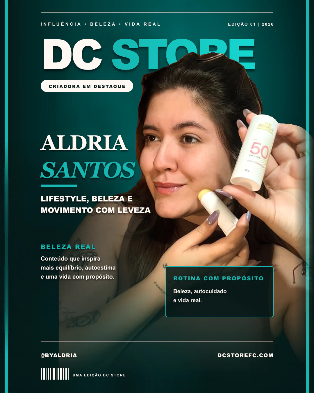 Capa de matéria de Aldria Santos