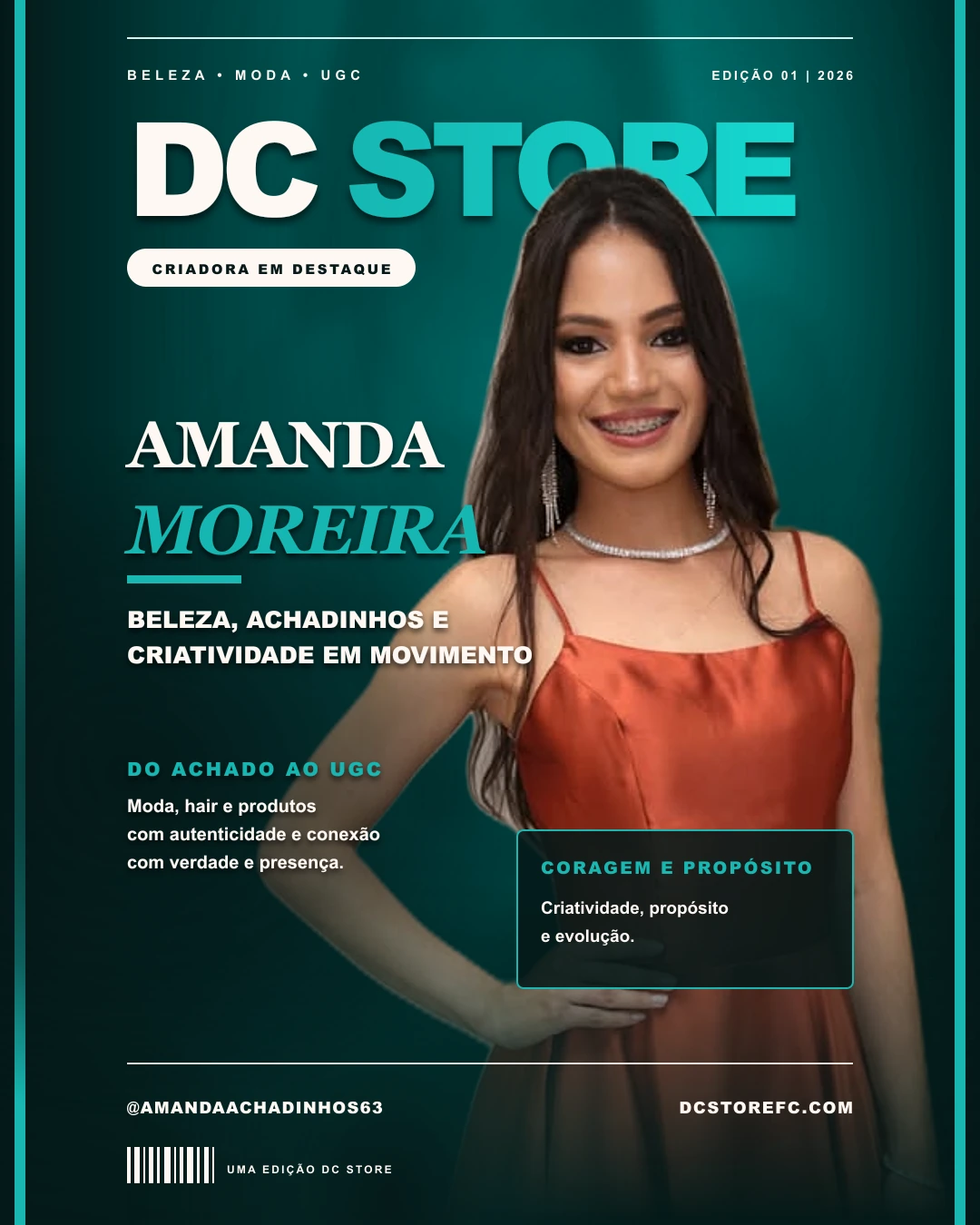 Capa de matéria de Amanda Moreira
