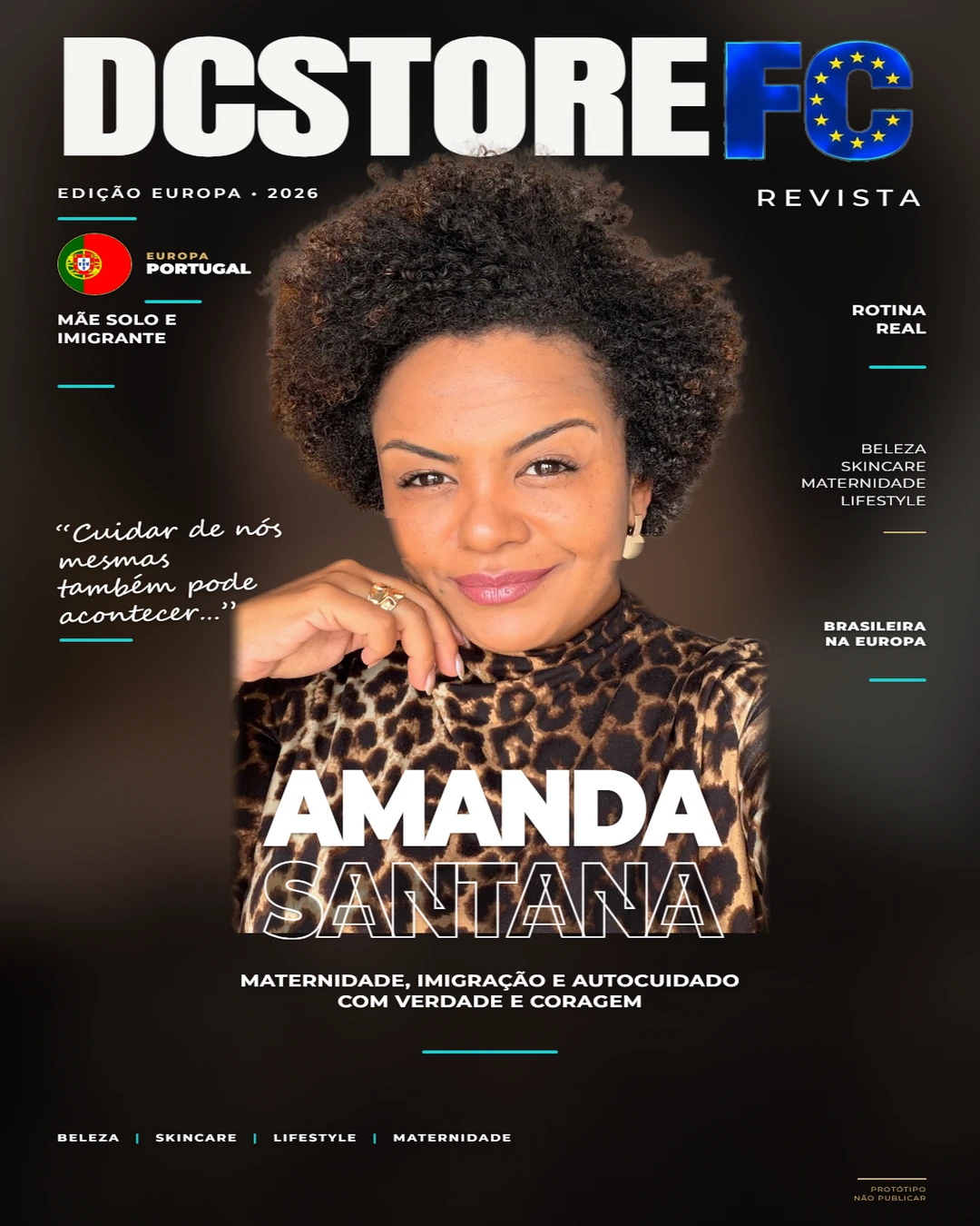 Capa de matéria de Amanda Santana