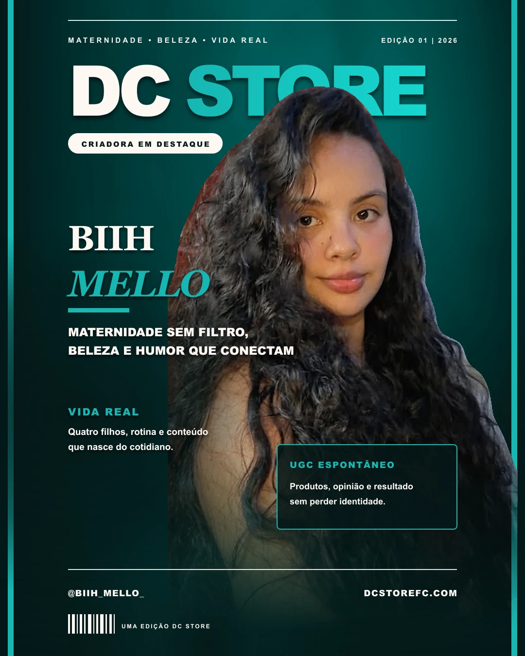 Capa de matéria de Biih Mello