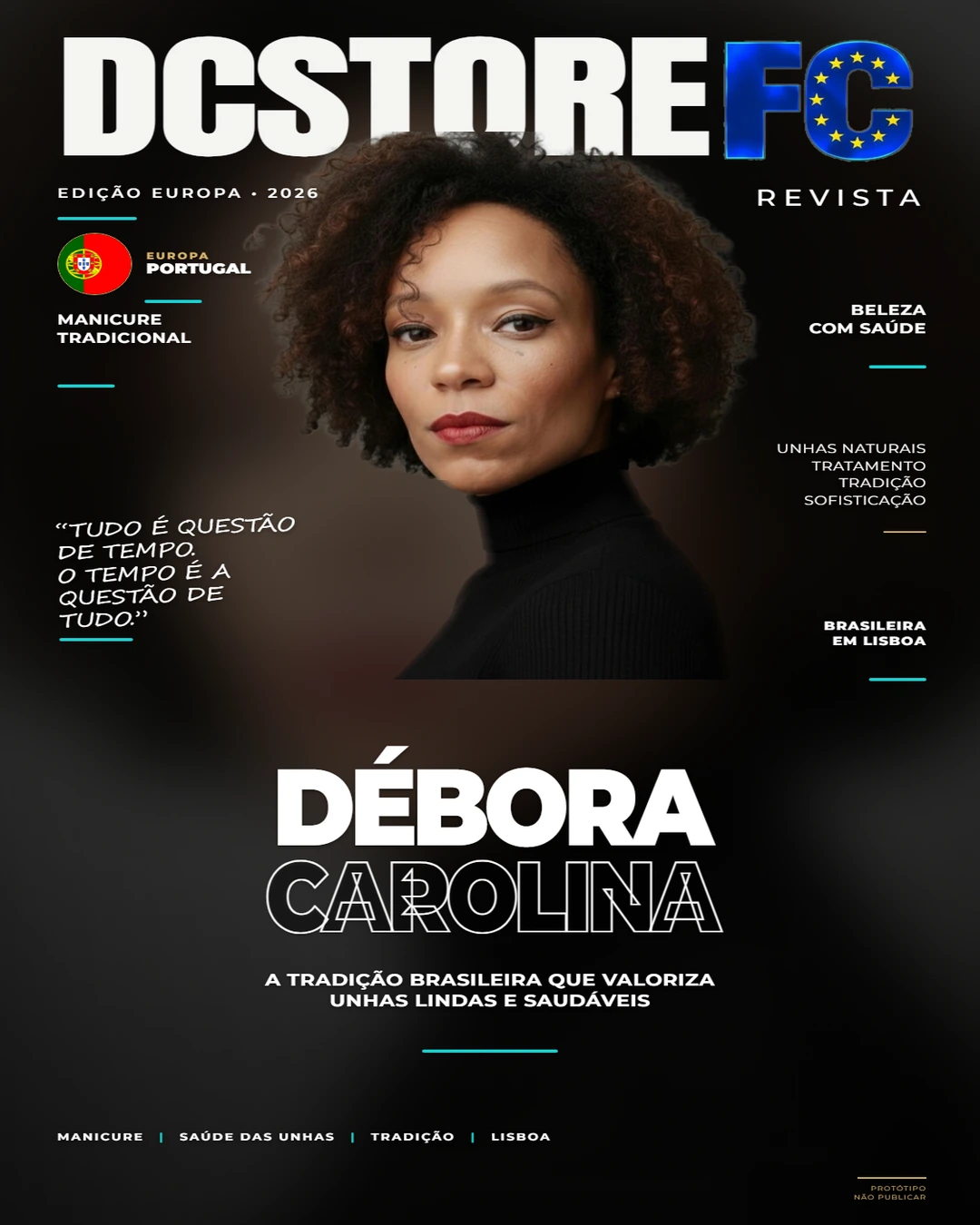 Capa de matéria de Débora Carolina