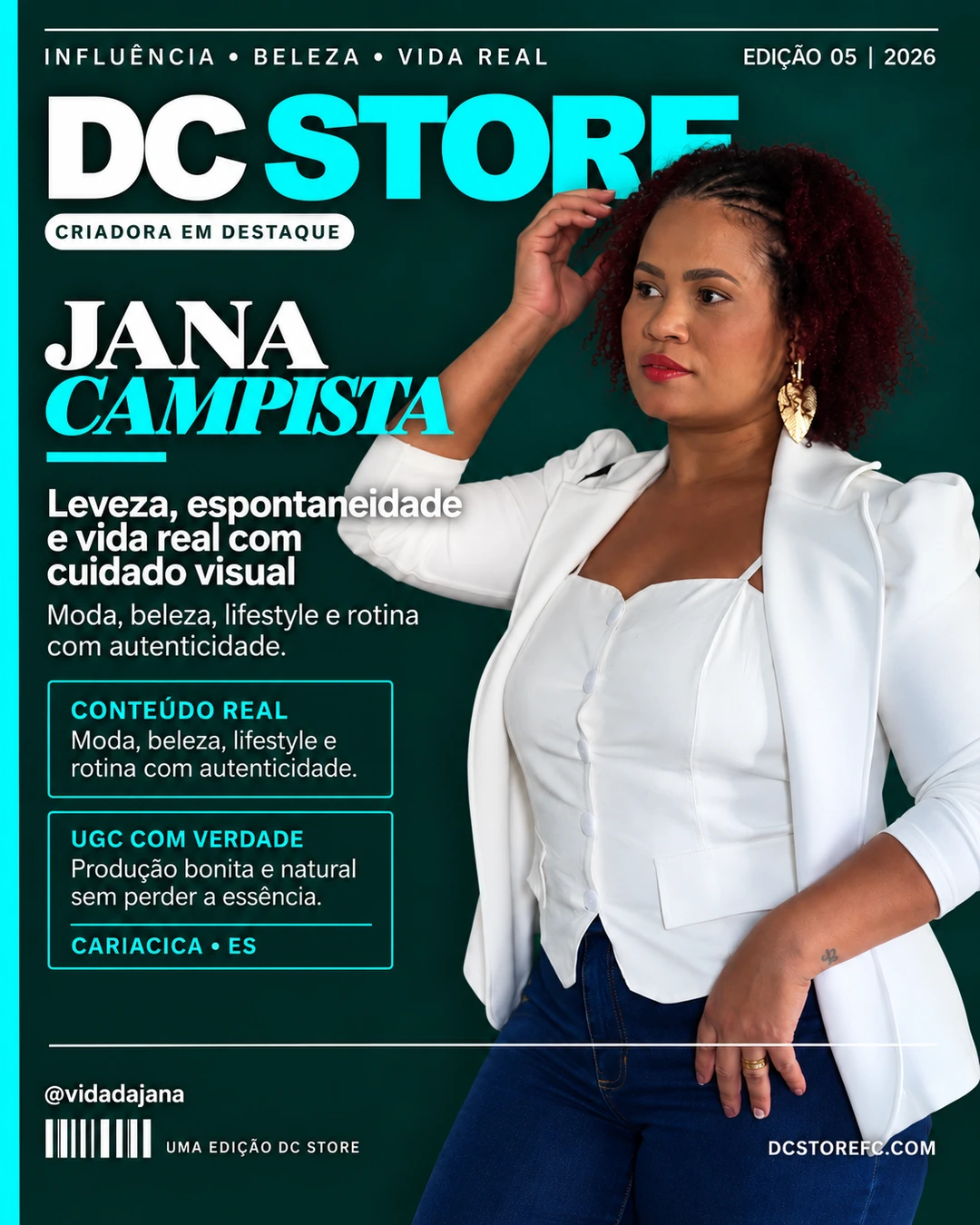 Capa de matéria de Jana Campista