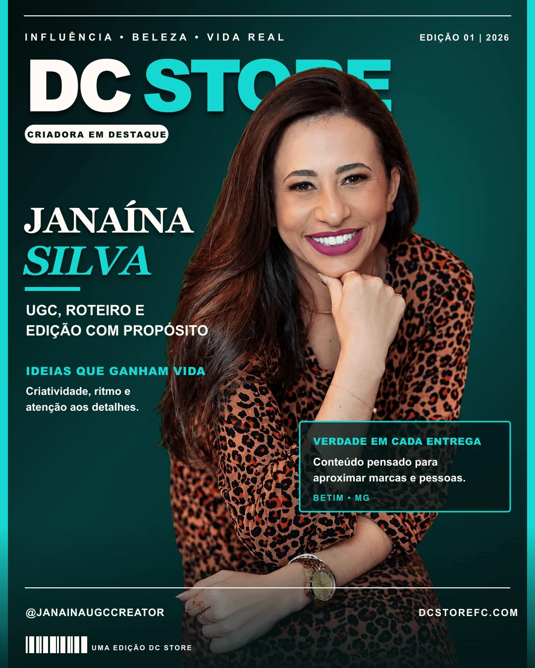 Capa de matéria de Janaína Silva