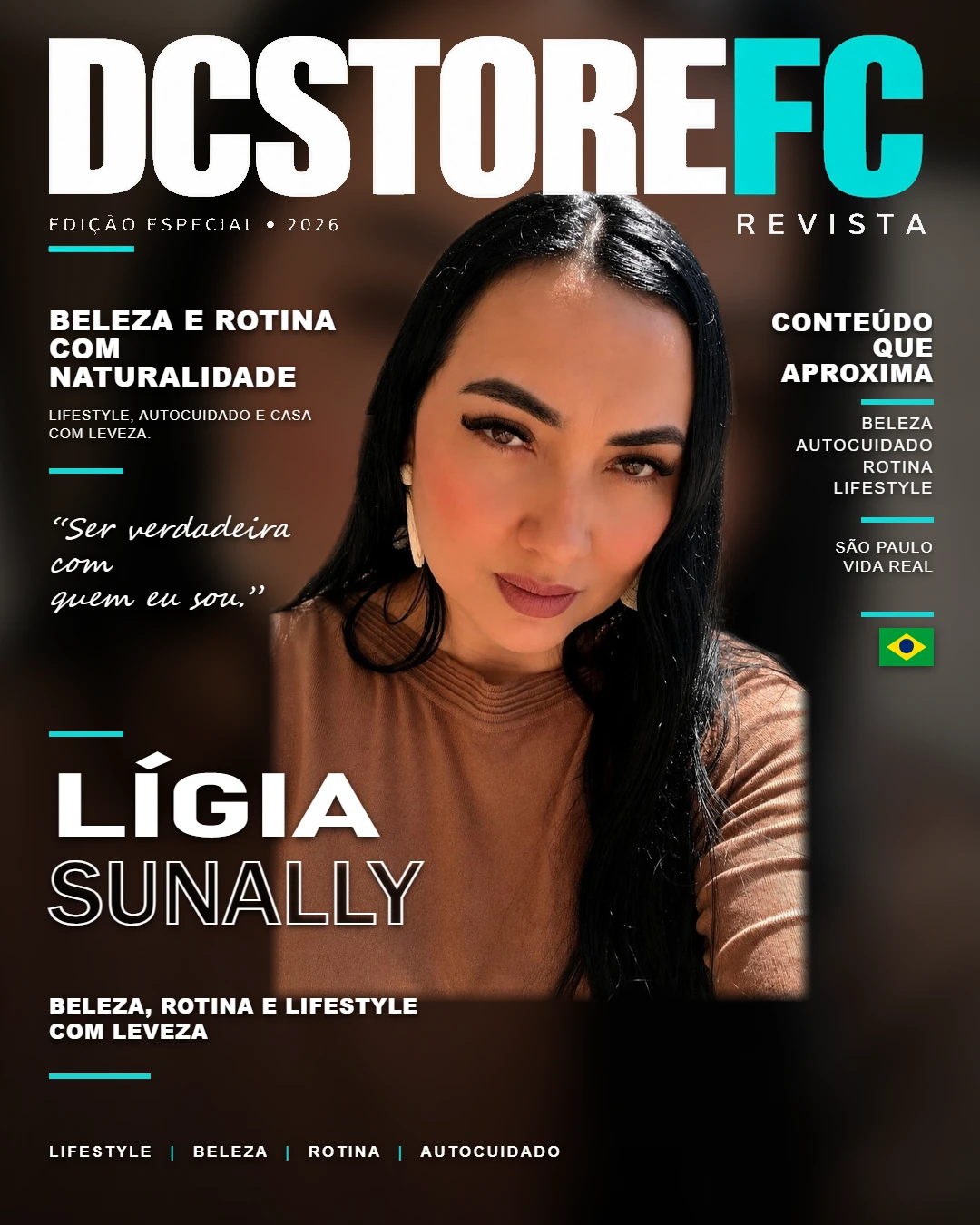 Capa de matéria de Lígia Sunally