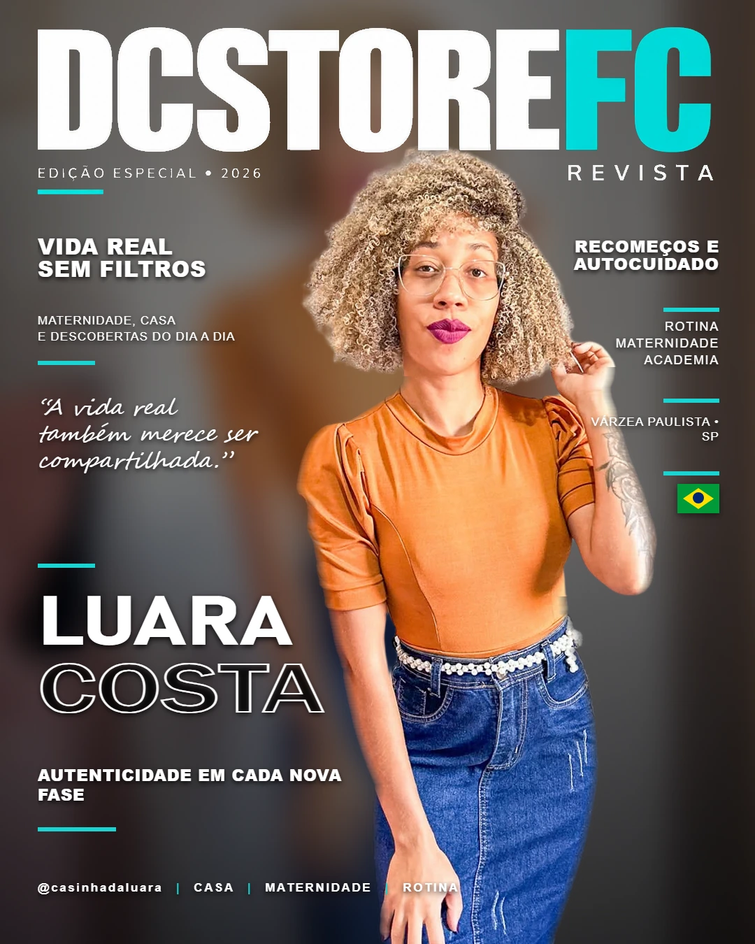 Capa de matéria de Luara Costa