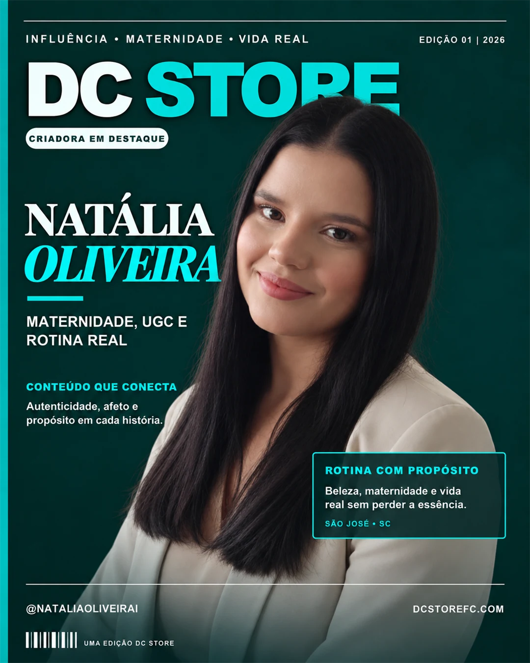Capa de matéria de Natália Oliveira