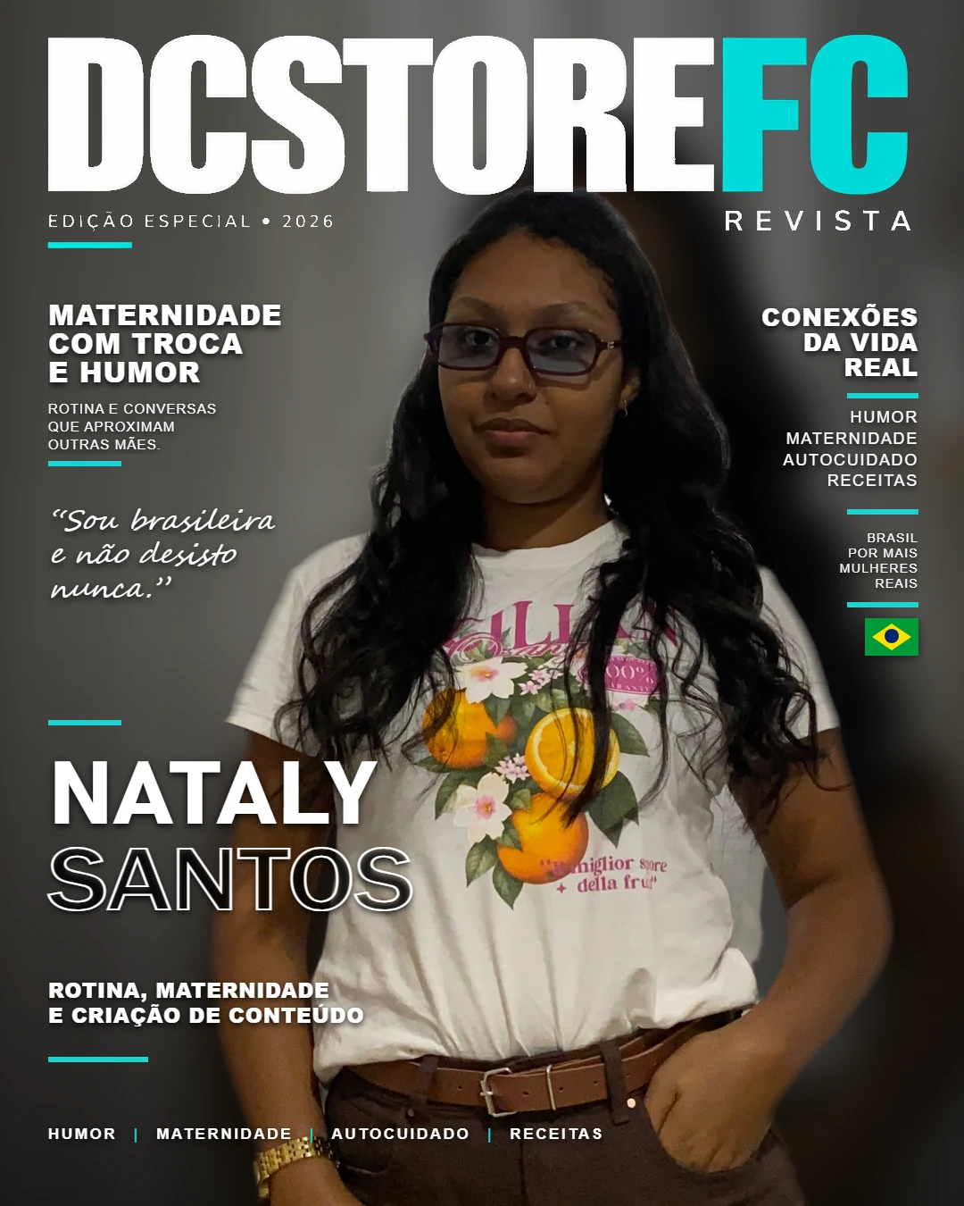 Capa de matéria de Nataly Santos
