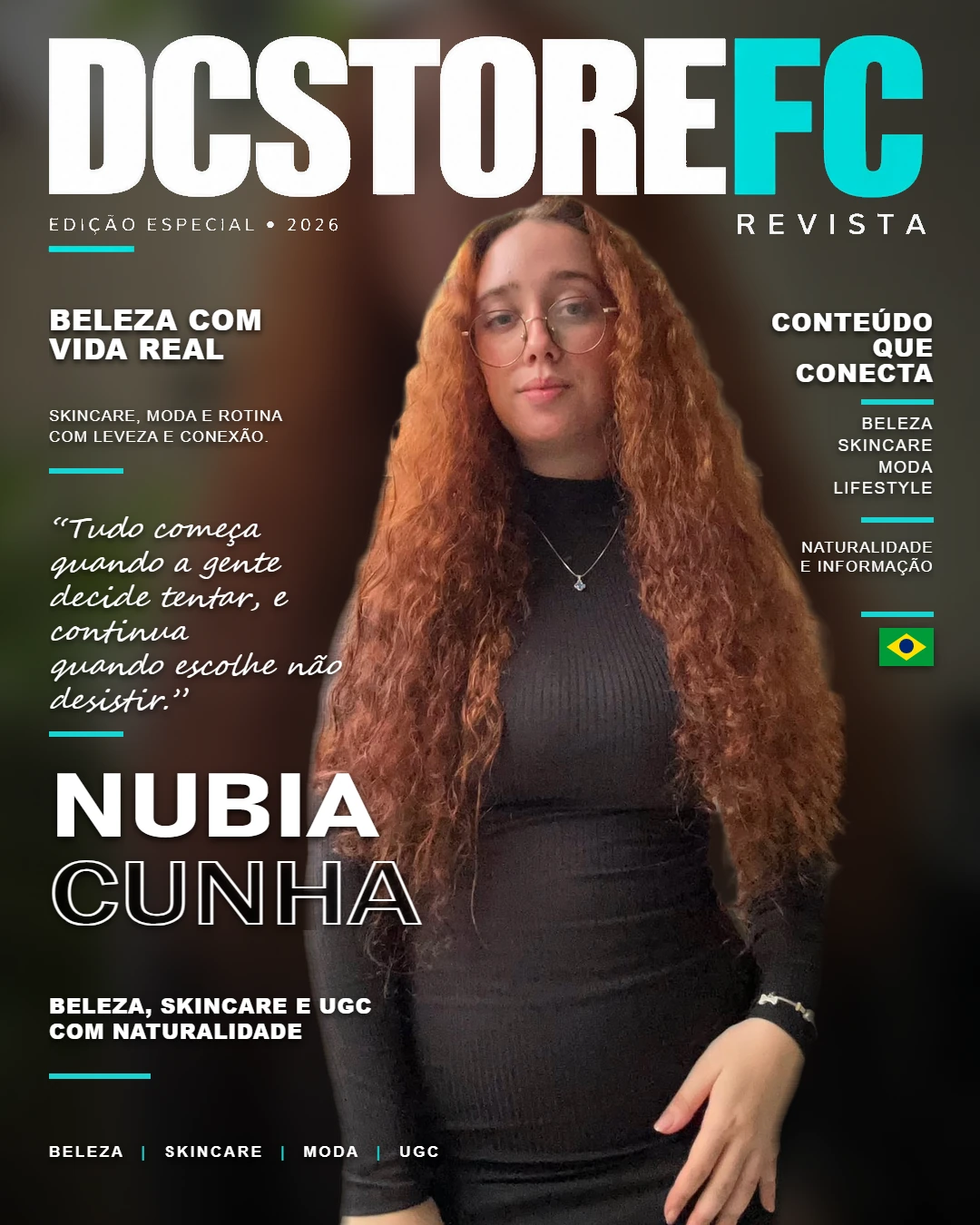 Capa de matéria de Nubia Cunha