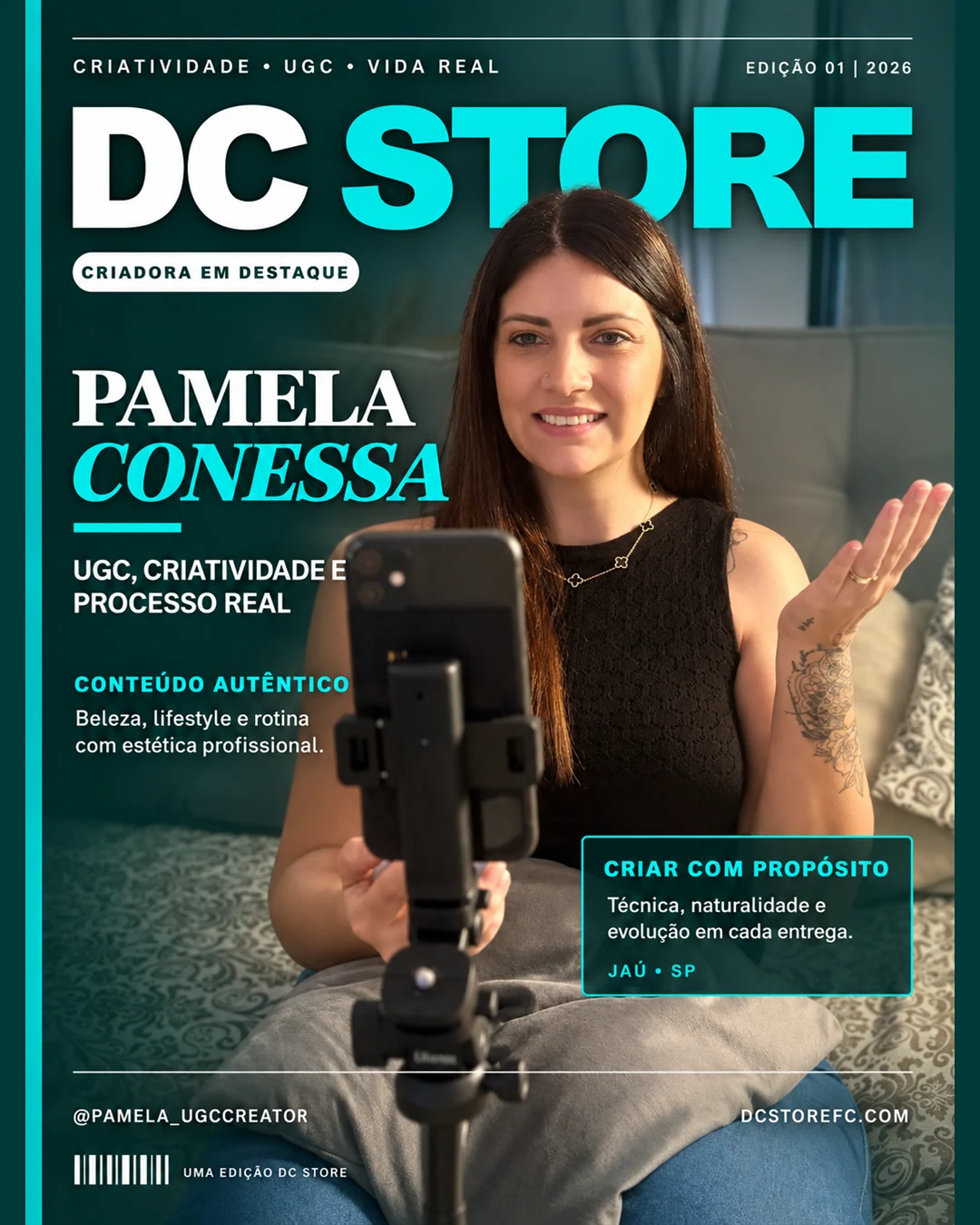 Capa de matéria de Pamela Conessa