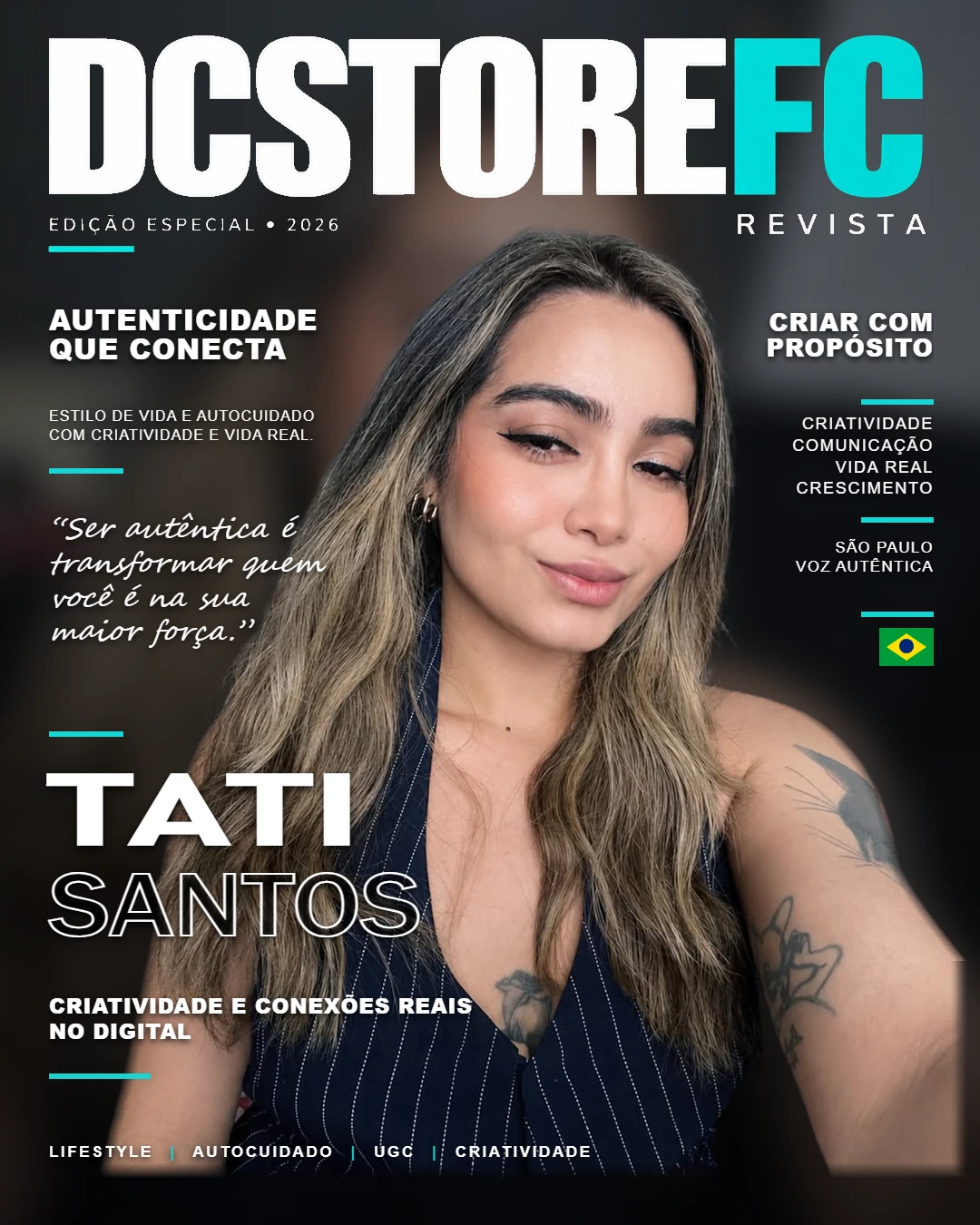 Capa de matéria de Tati Santos