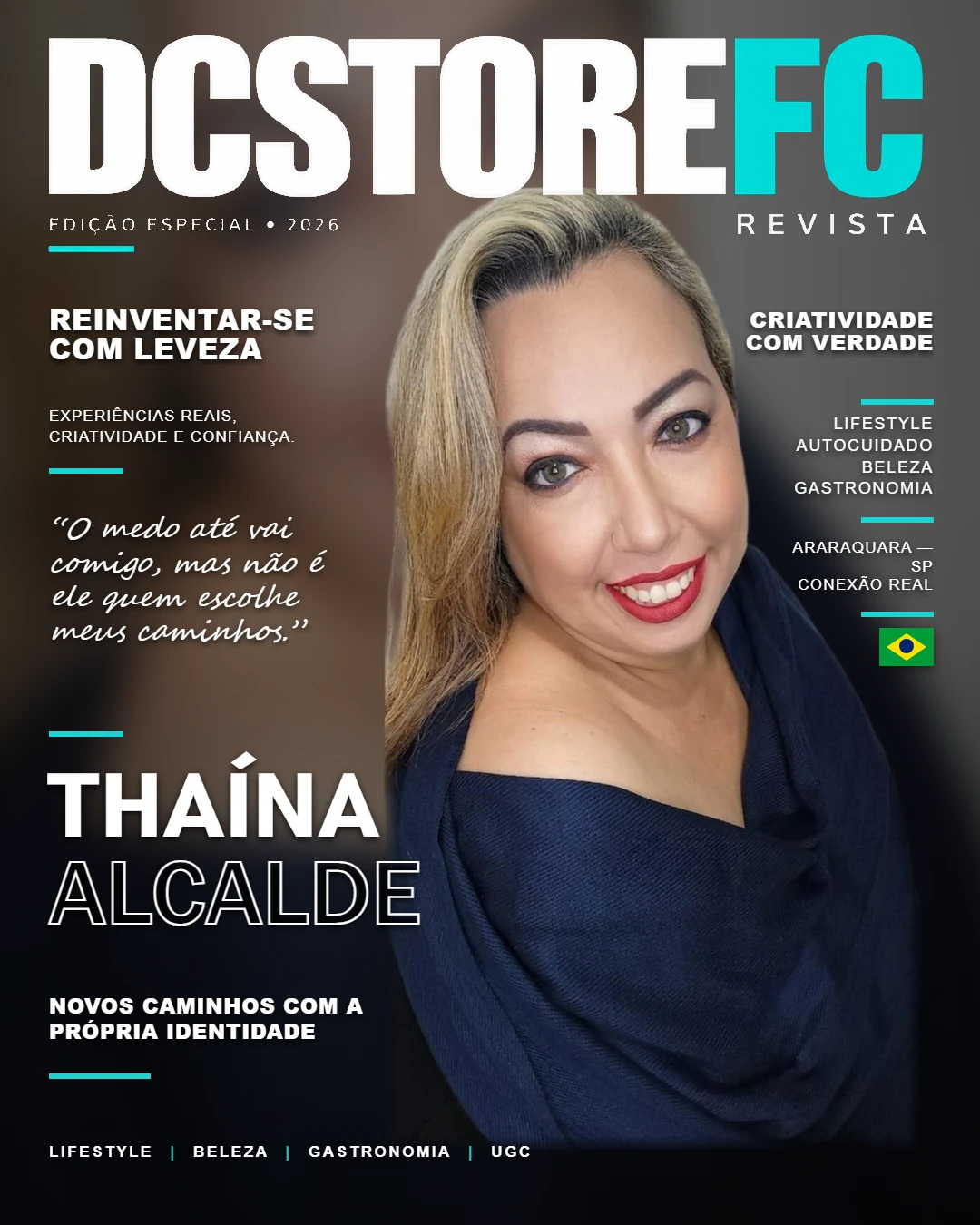Capa de matéria de Thaína Alcalde