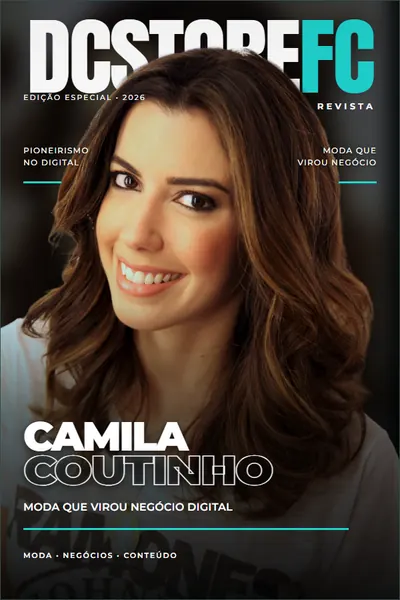Capa da Revista DC Store com Camila Coutinho