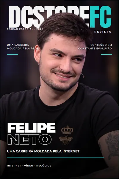 Capa da Revista DC Store com Felipe Neto