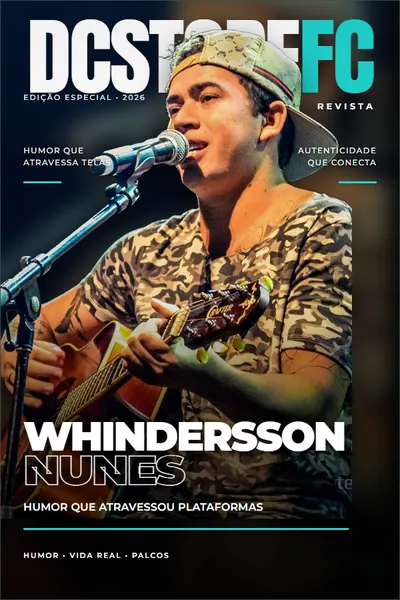 Capa da Revista DC Store com Whindersson Nunes