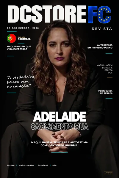 Capa da Revista DC Store com Adelaide Sacramento MUA