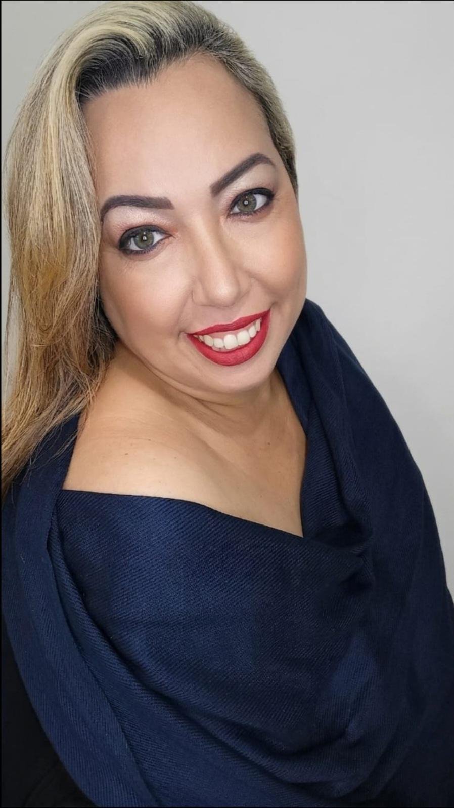 Thaína Alcalde em fotografia enviada à Influara